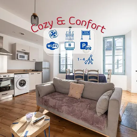 公寓 L'echappee Pyreneenne - Cozy, Parking & Hypercentre 波城